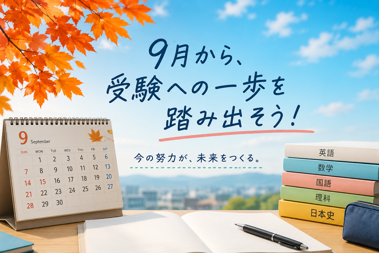 9月から変わる！高校1・2年生も「受験」を意識しよう